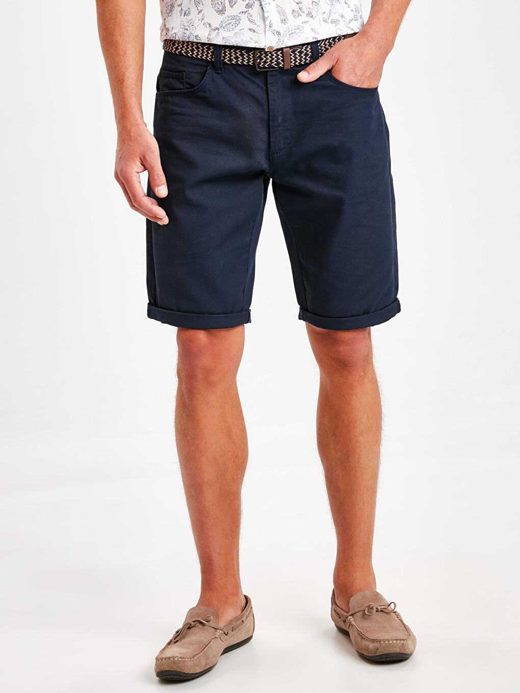 Man Navy Shorts-1
