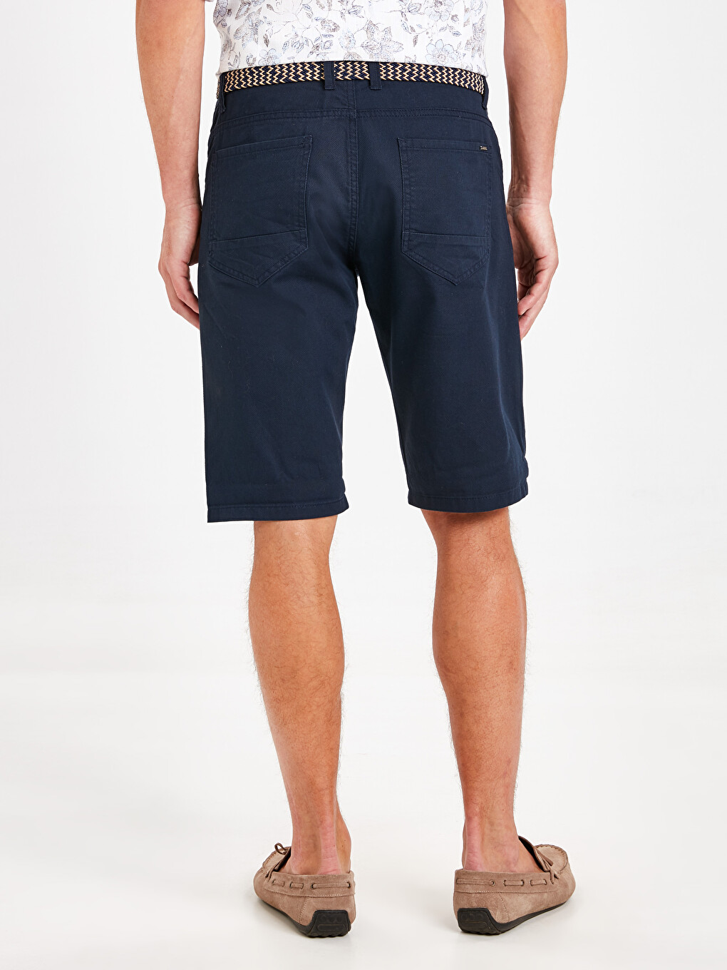 Man Navy Shorts-2