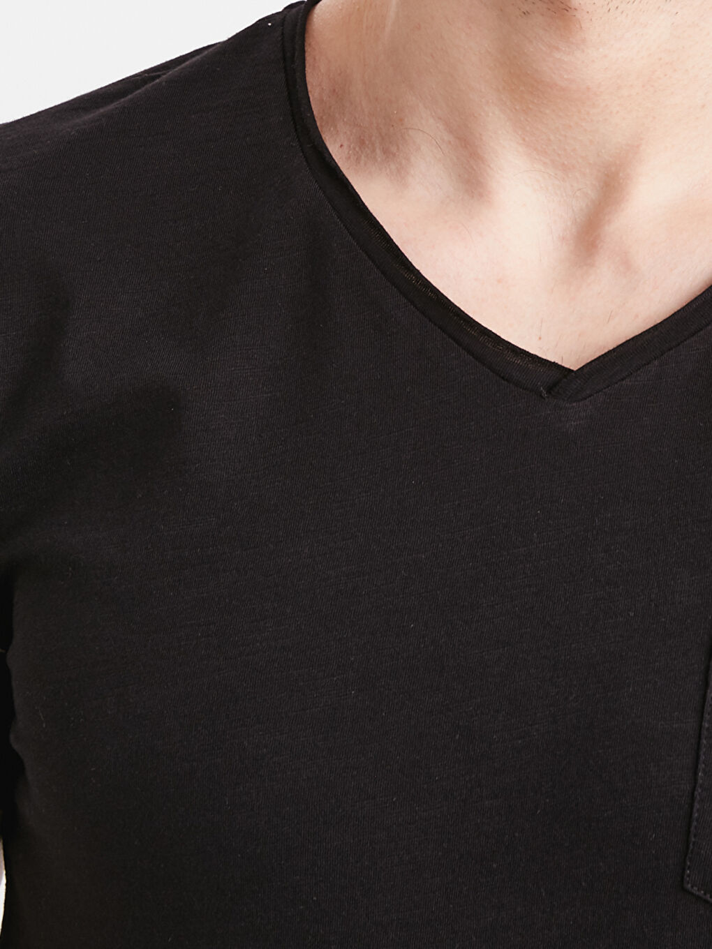 Мужчины Черный Футболка-3