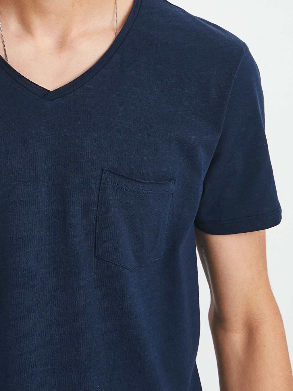 Мужчины Синий Футболка-3