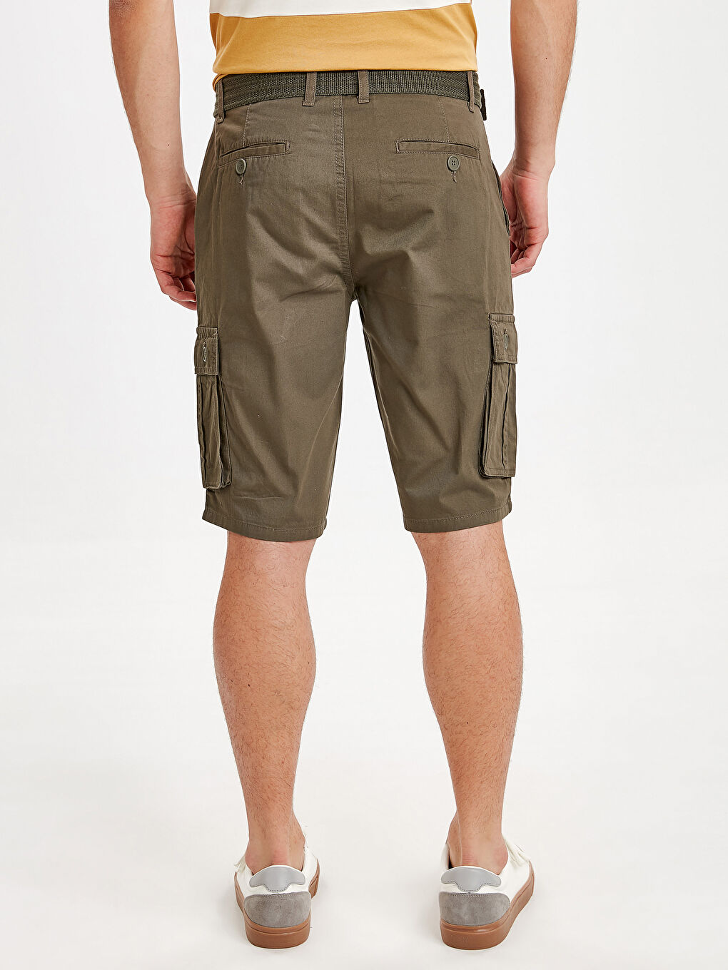 Man KHAKI Cargo Shorts-2