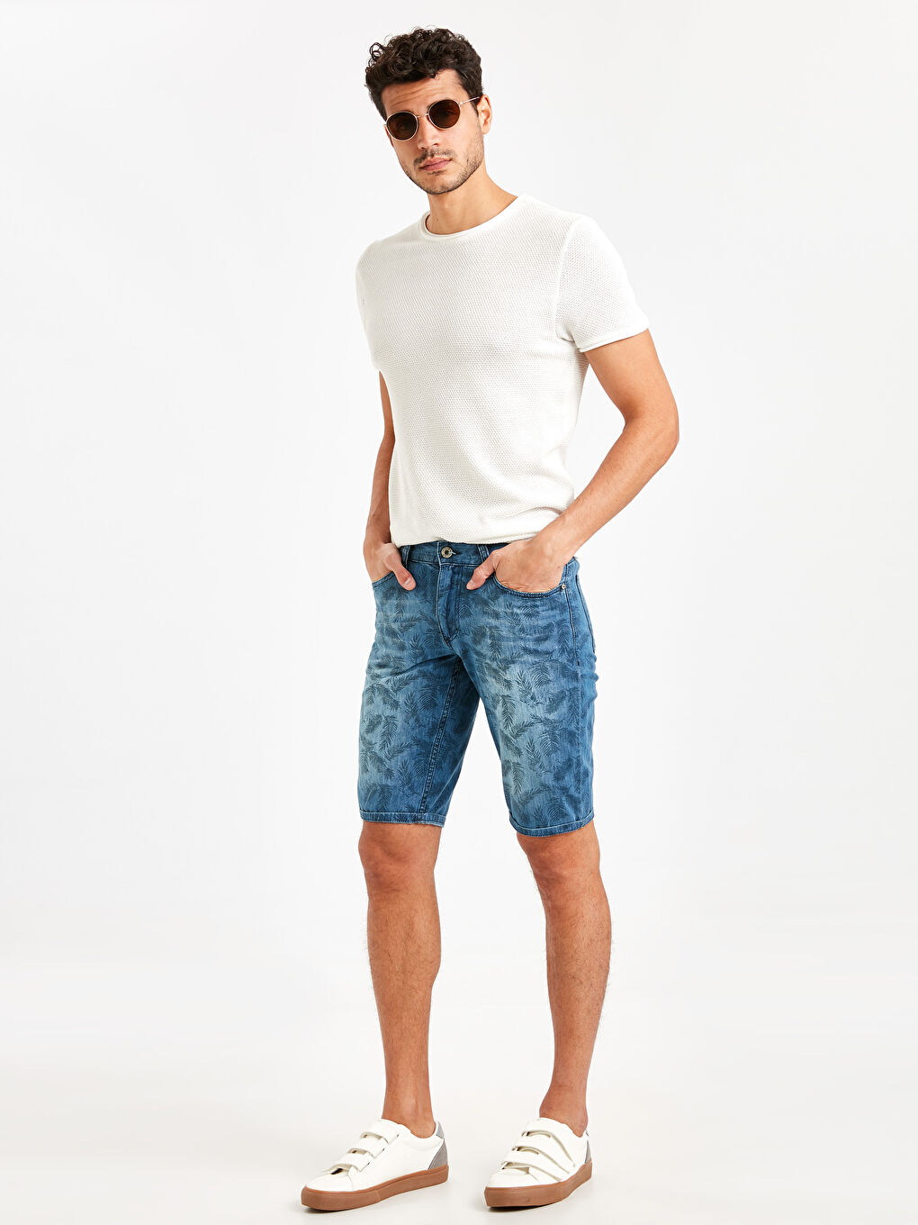 Short en jean INDIGO Homme