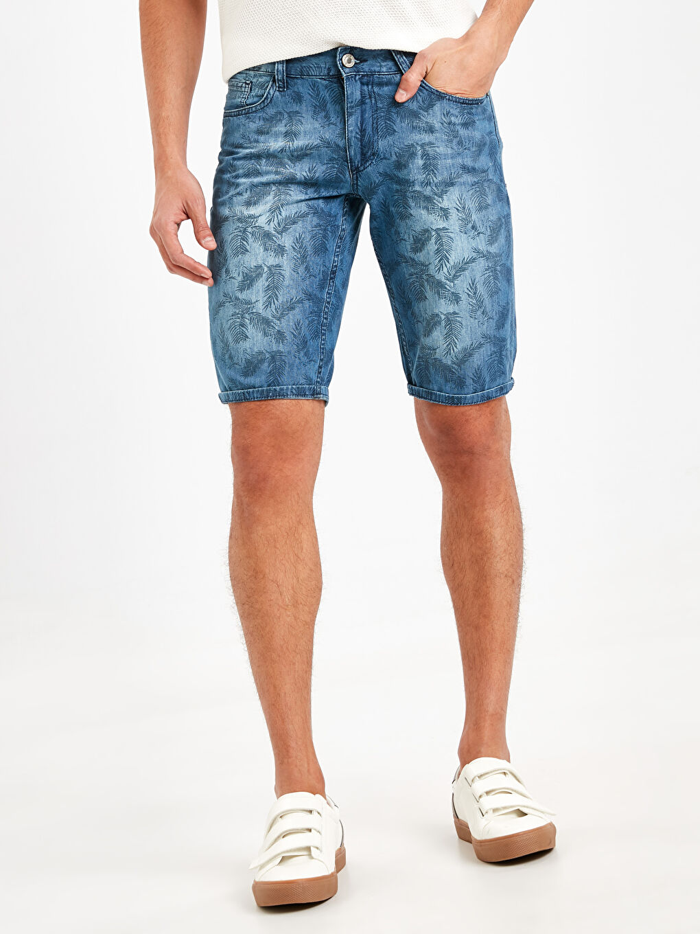 Short en jean INDIGO Homme-1