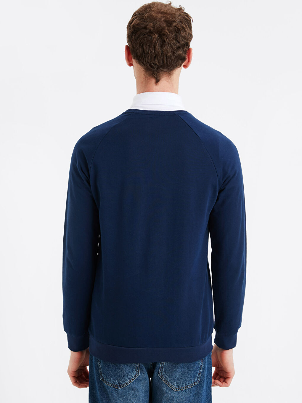 Lacivert Lacıvert Sweatshirt-1