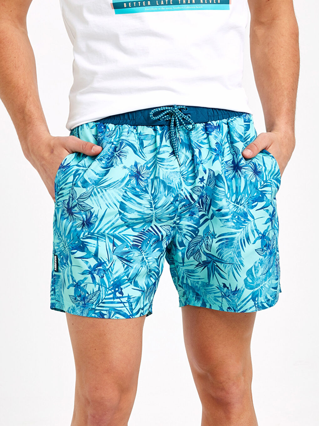 Printed Short Swim Trunk-4