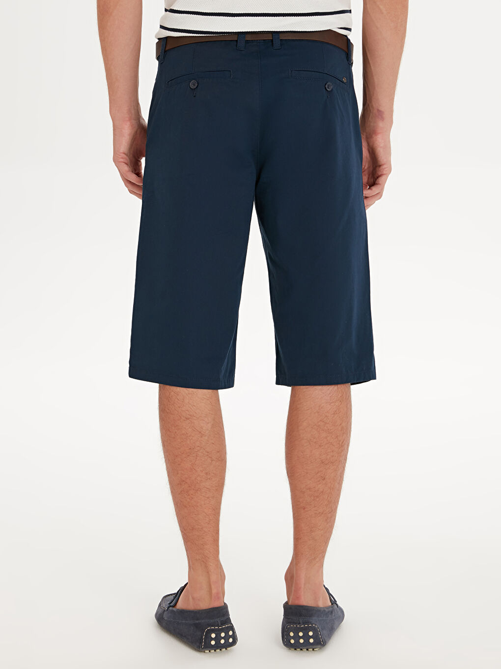 Shorts en Gabardine Coupe Régulière-2