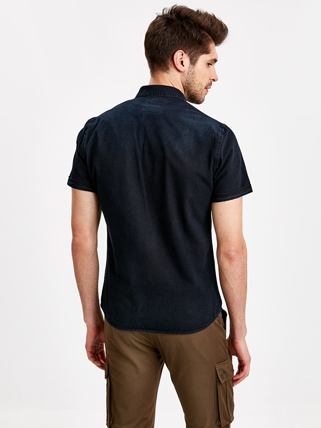 Чоловік ІНДИГО Джинсова сорочка-1