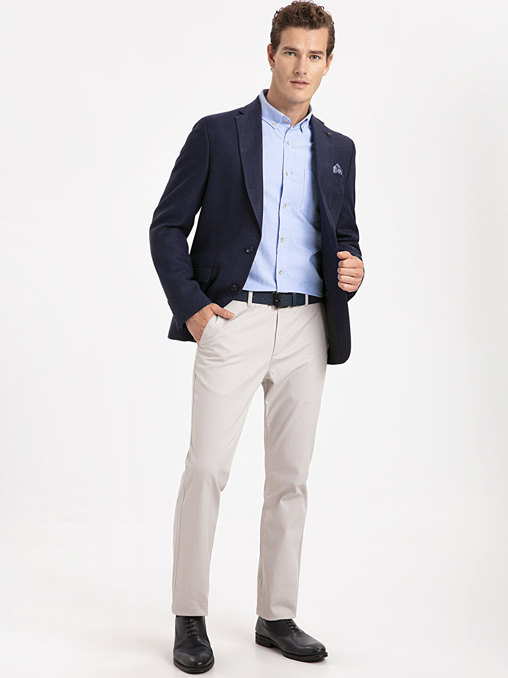 Sacou blazer Bleumarin Bărbat-3