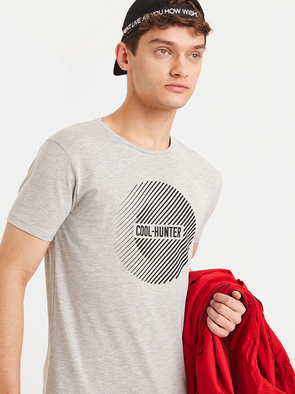 Футболка из джерси с круглым вырезом для мужчин