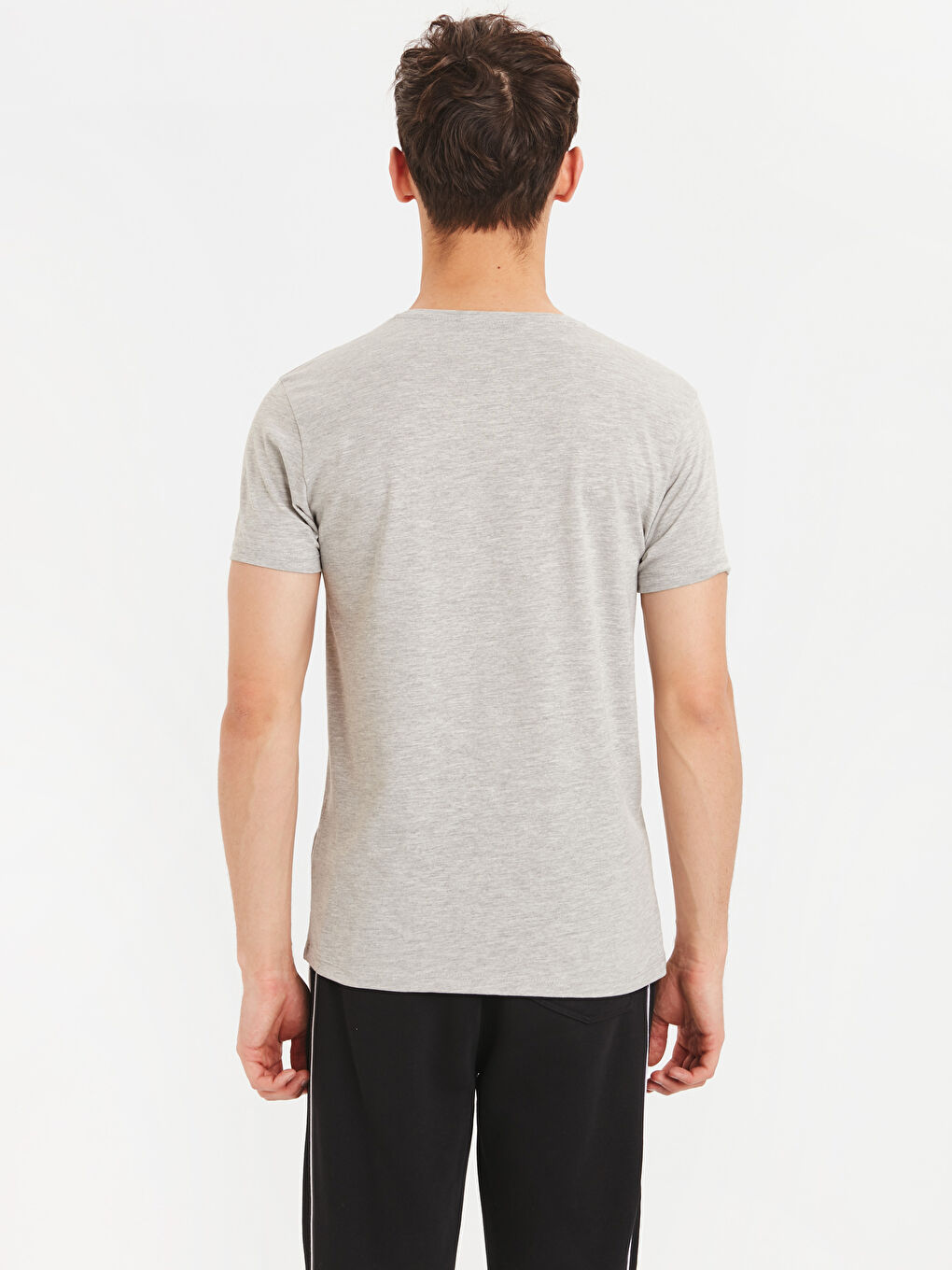 Футболка из джерси с круглым вырезом для мужчин-1