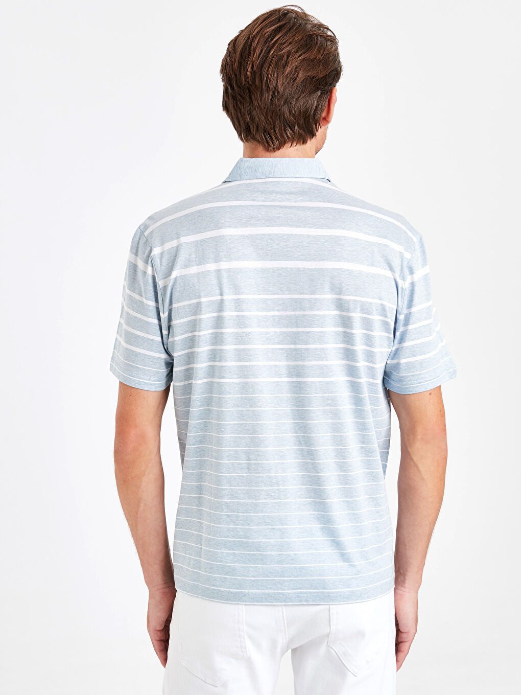 Açık Mavi Melanj Tişört-2