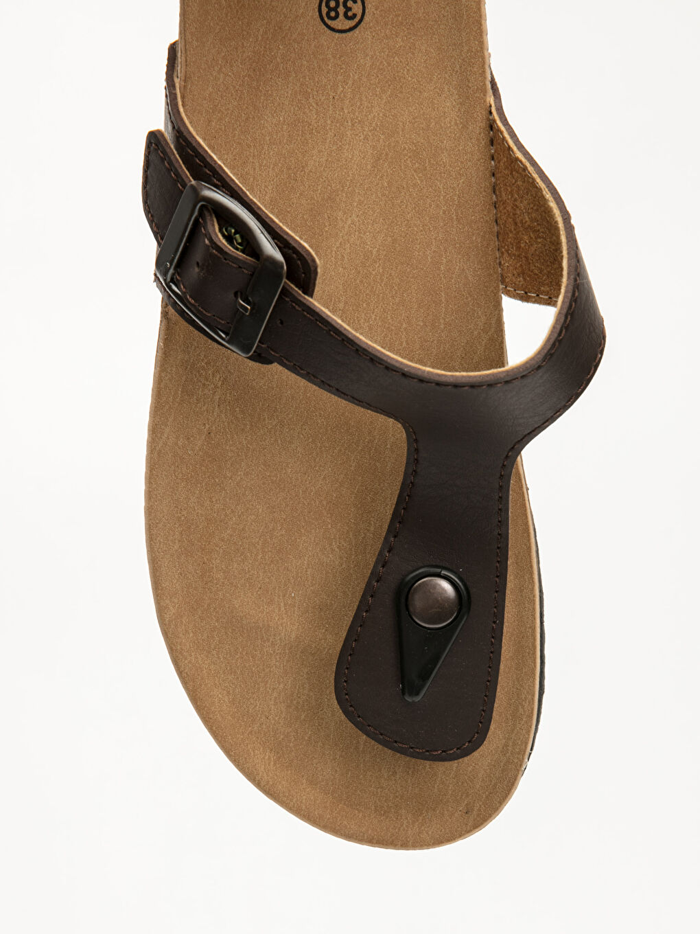 Мужчины Коричневый Тапочка-4