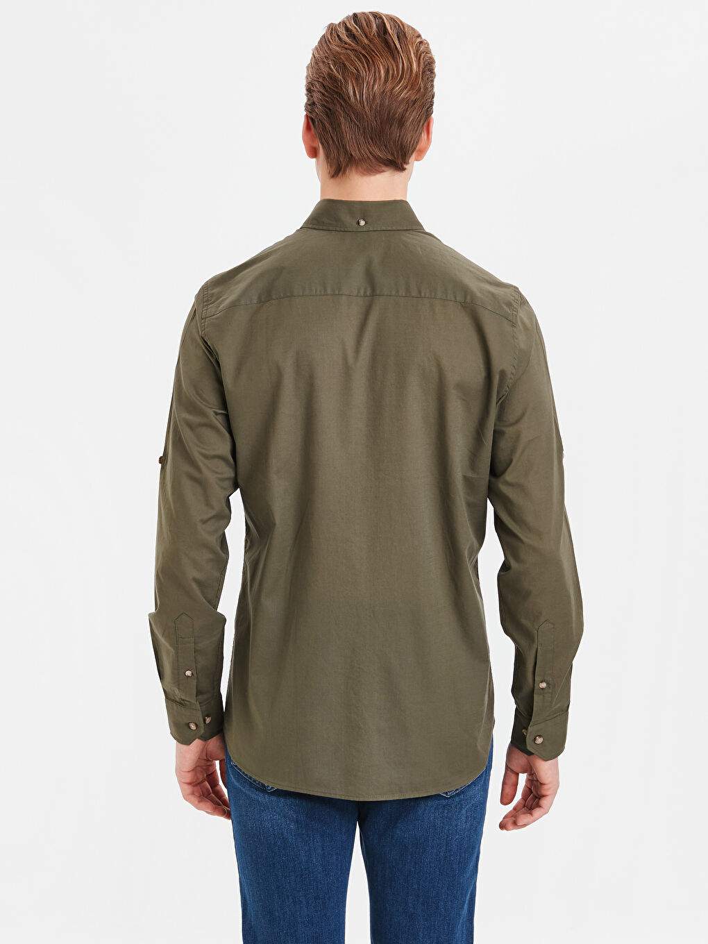 LCWAIKIKI Basic Man KHAKI Shirt -9SG968Z8-ASD