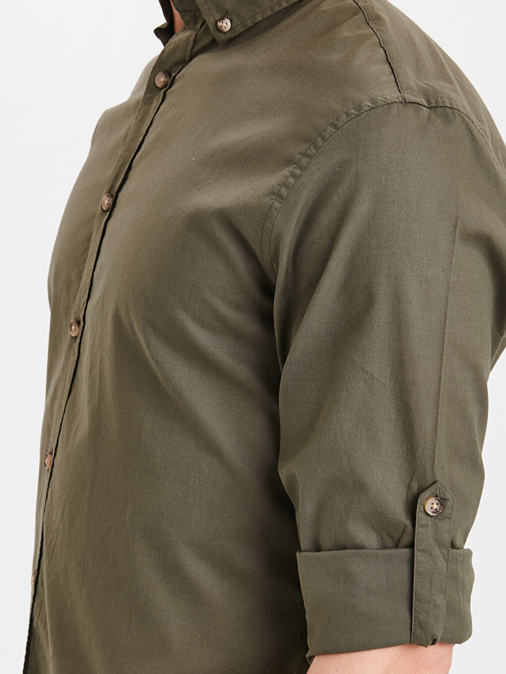 LCWAIKIKI Basic Man KHAKI Shirt -9SG968Z8-ASD