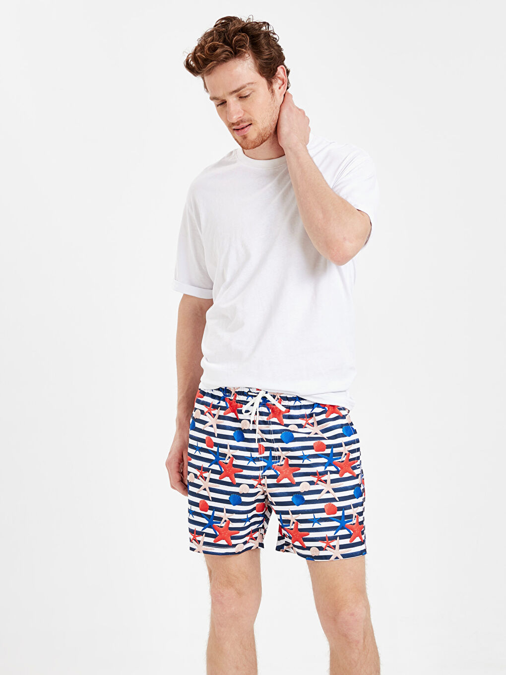 Printed Short Swim Trunk