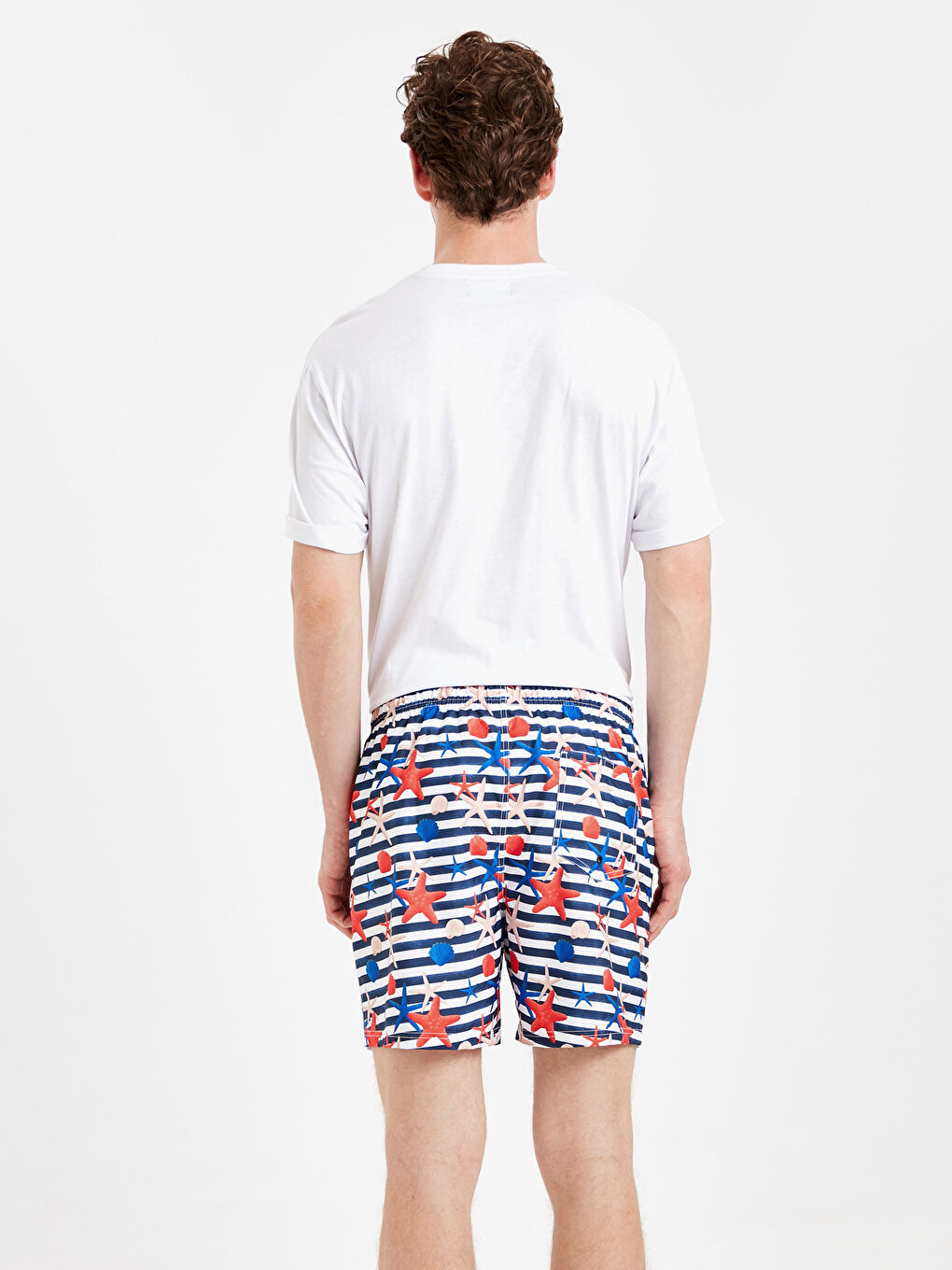 Printed Short Swim Trunk-1