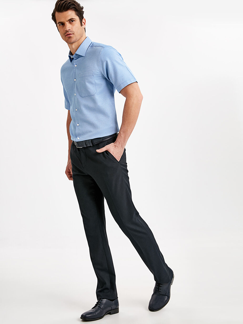 LCWAIKIKI Formal Man BLUE Shirt -9SH228Z8-CTS