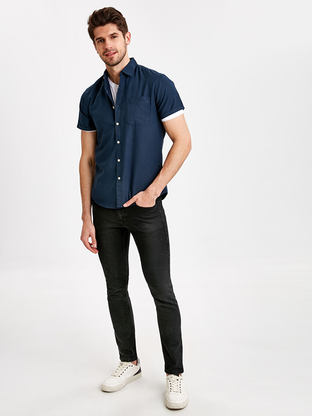 Man INDIGO Shirt-2