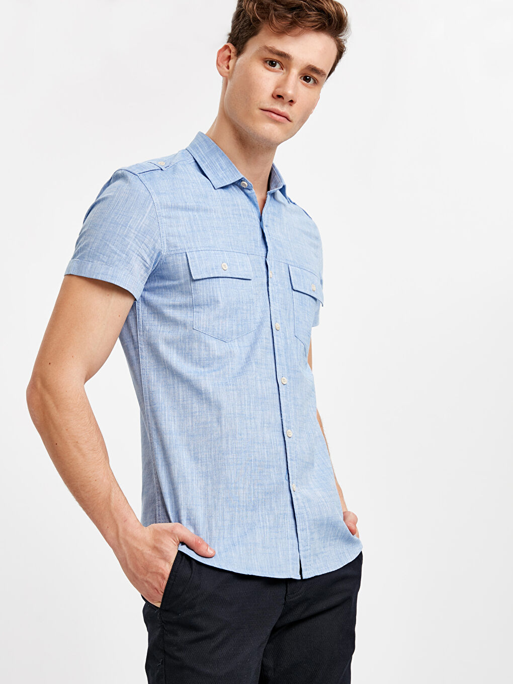 Man NAVY Shirt -9SH257Z8-CRP