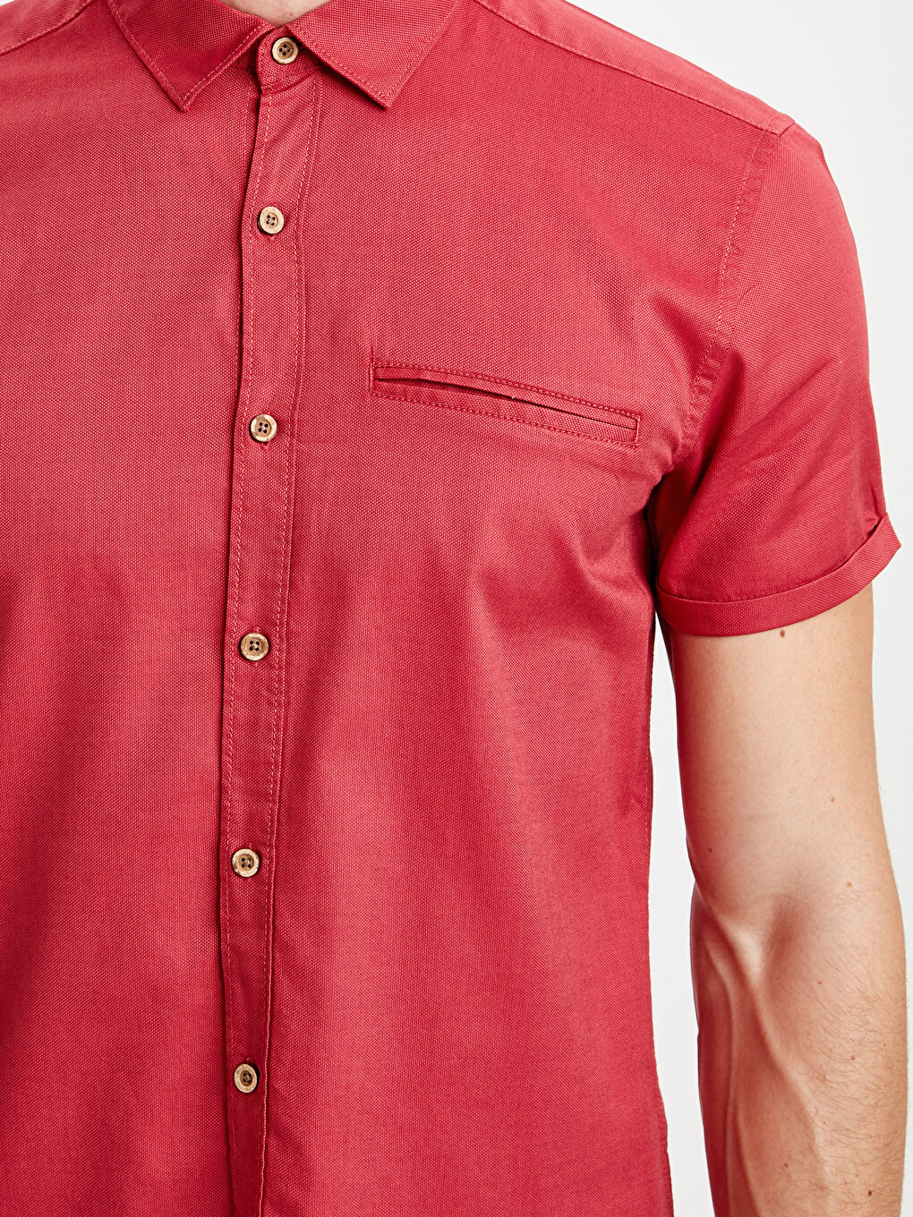 قميص أحمر رجل-4