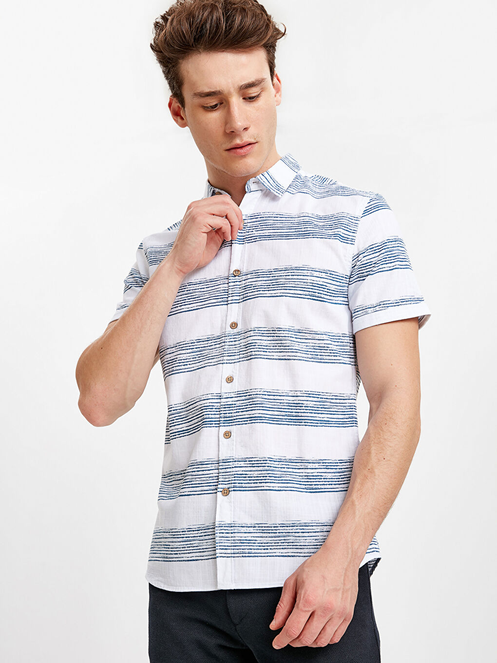 Man INDIGO Shirt -9SH262Z8-LGB