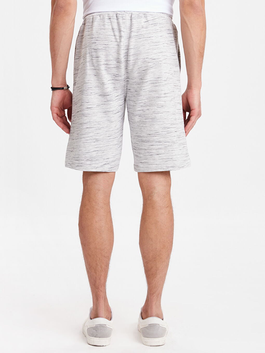 Gri Standart Kalıp Bermuda Erkek Şort-2