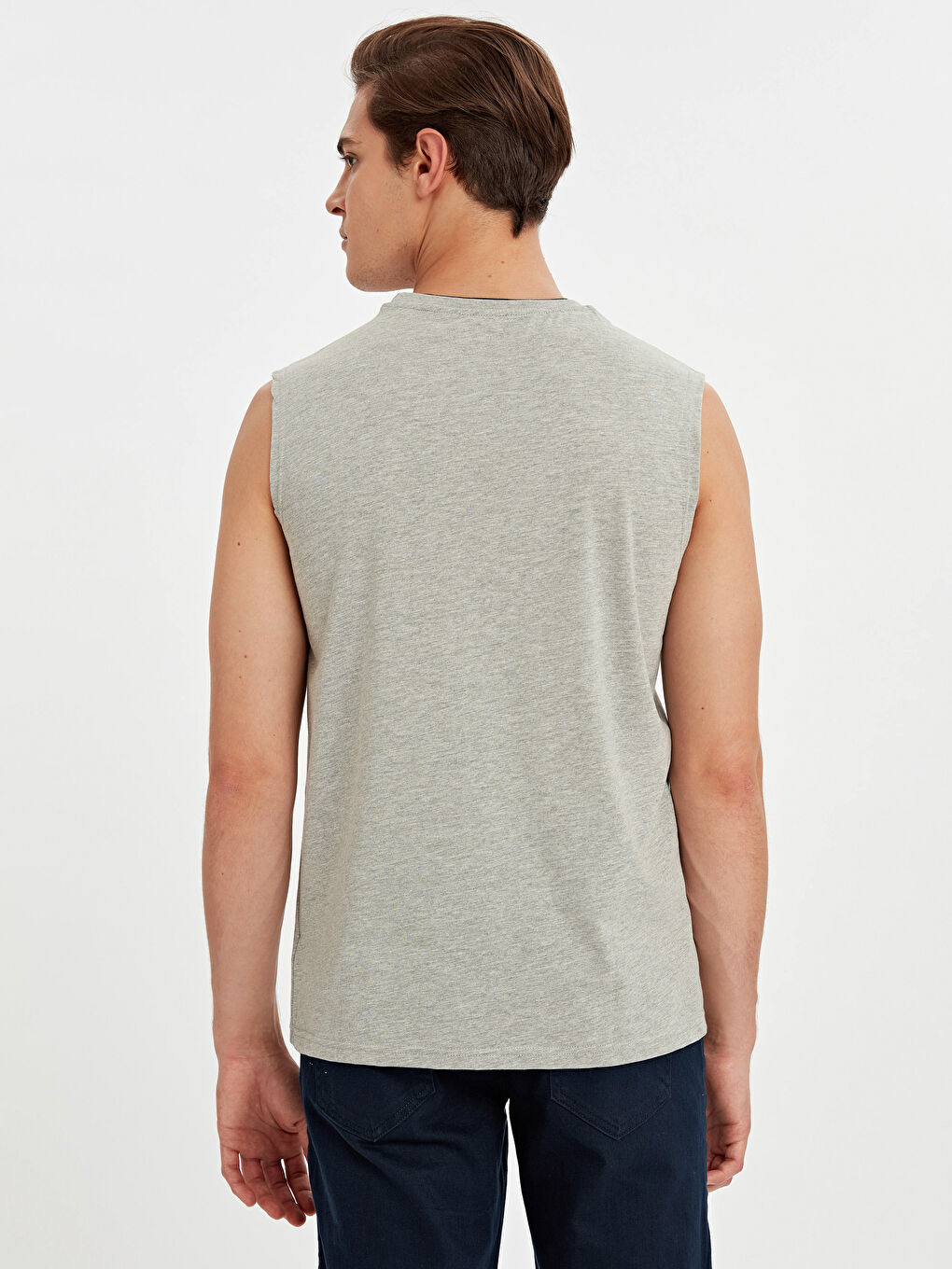 Gri Melanj Tişört-2