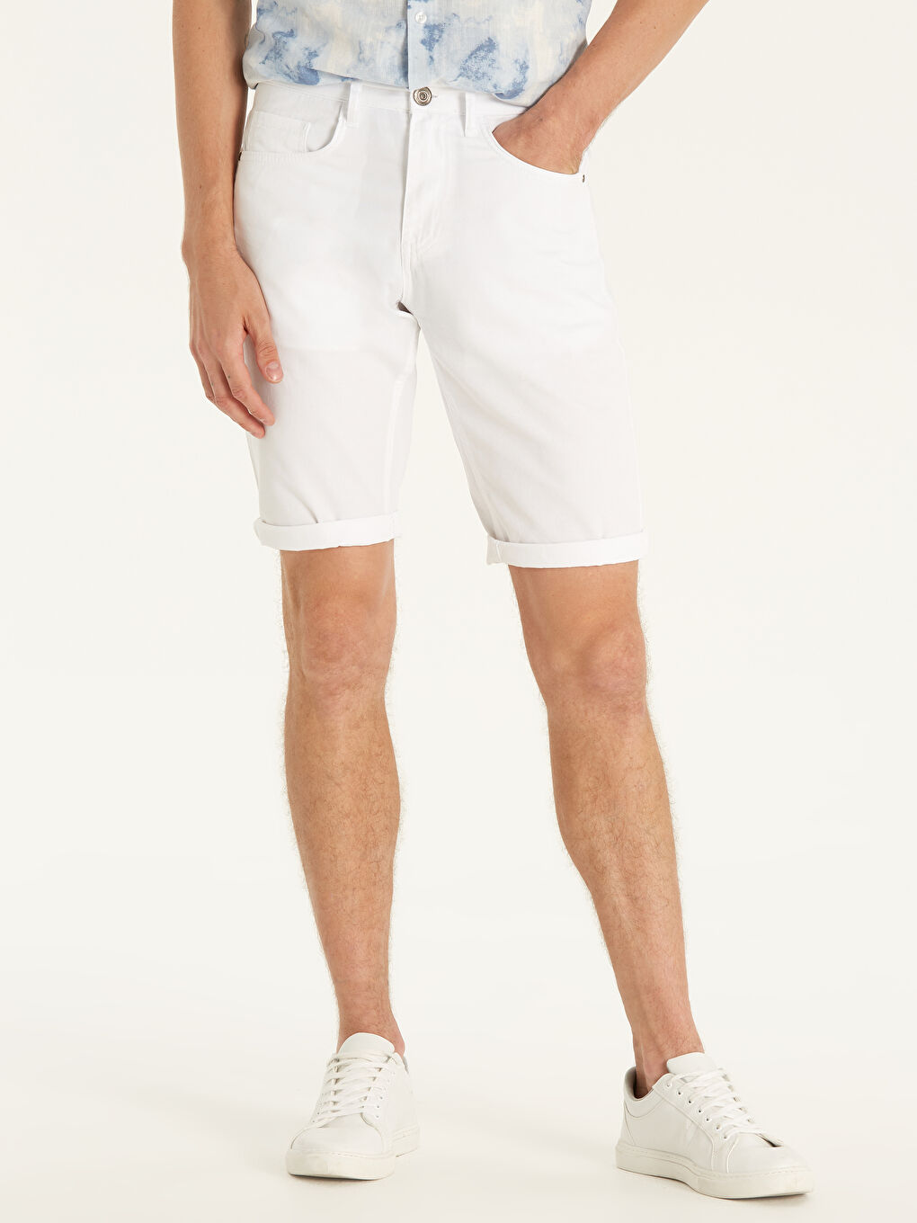 Shorts BLANC Homme-1