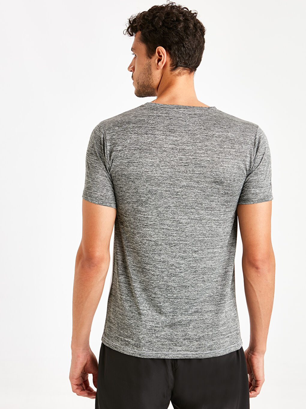 Чоловік СІРИЙ Спортивна футболка-1