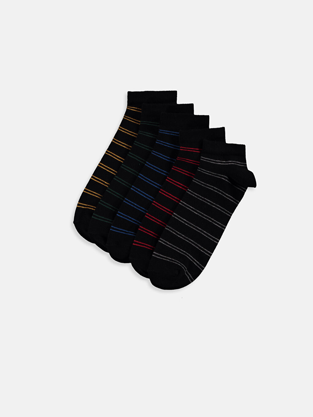 Karışık Renk İpliği Boyalı Patik Çorap