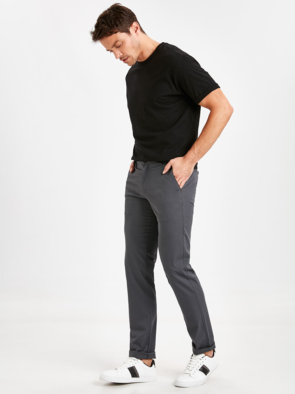 Gabardine Men's Chino Trousers