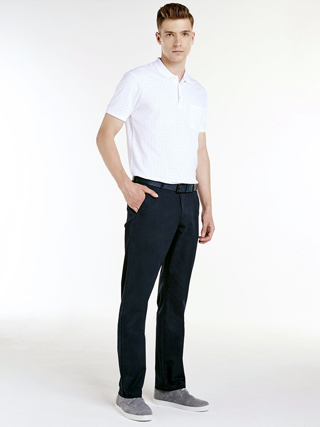 Standard Fit Twill Men's Trousers