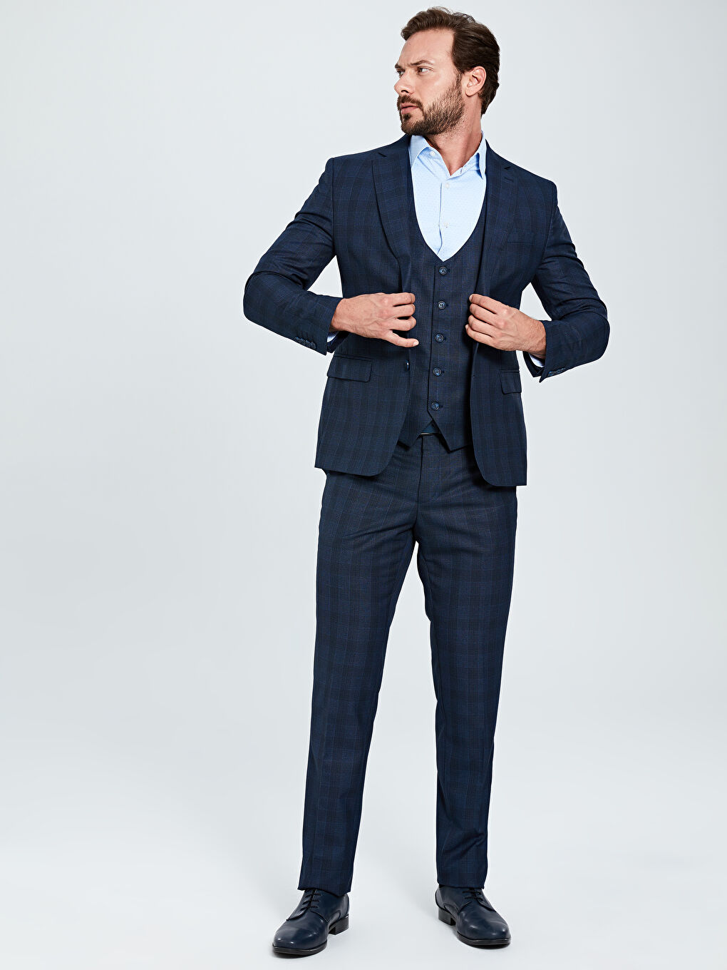 Lacivert Blazer Ceket-5