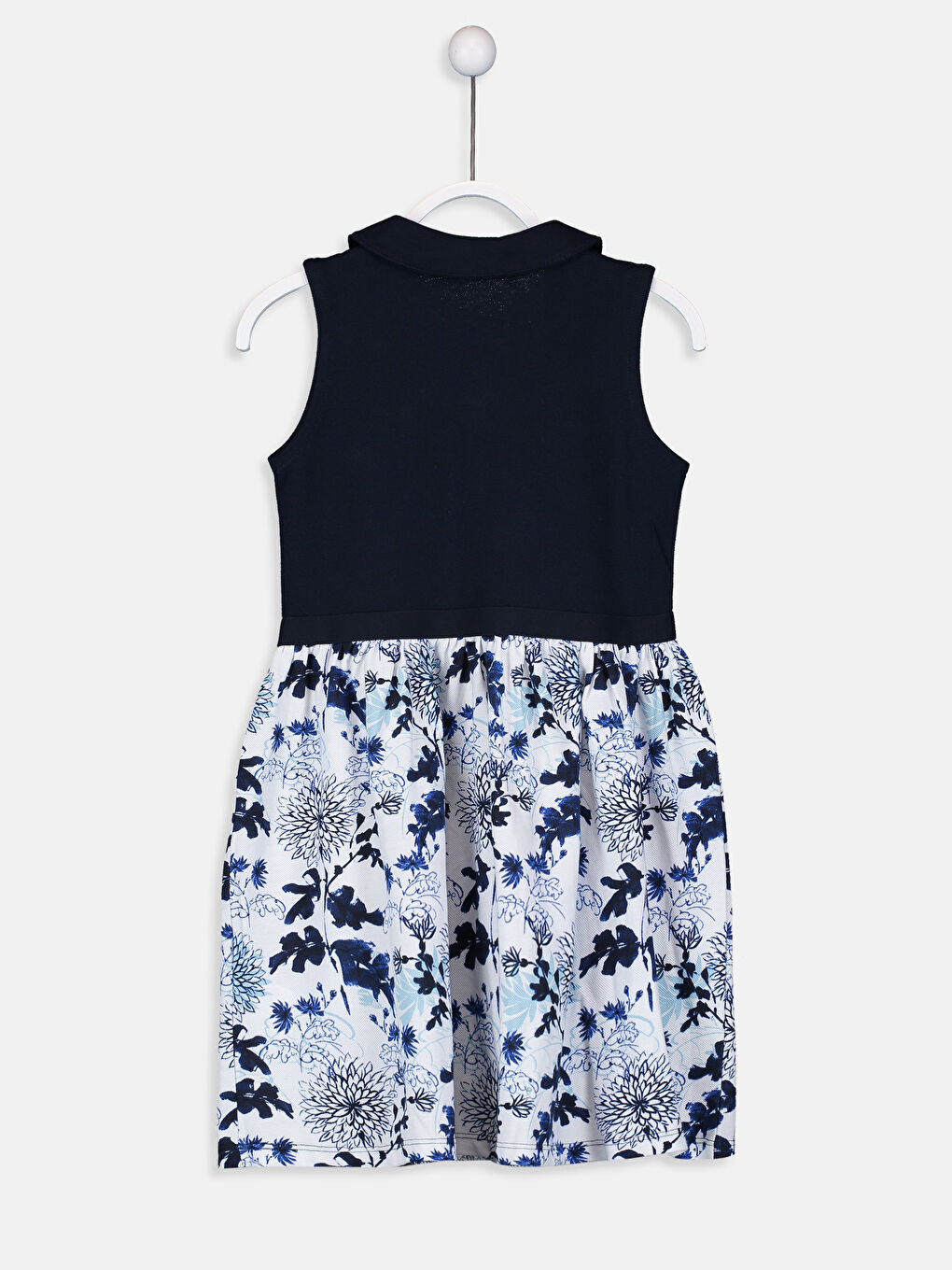 Koyu Lacivert Elbise-1