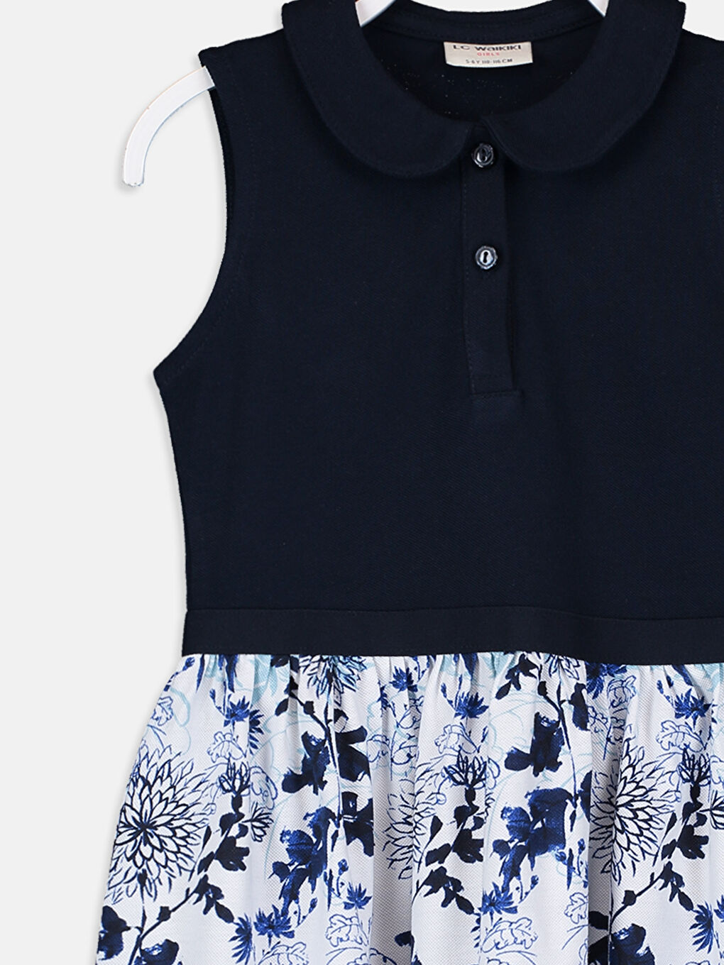 Koyu Lacivert Elbise-2