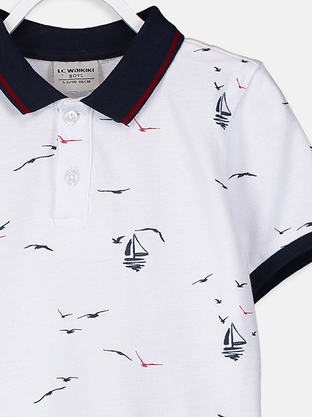 Ұлдар ақ Футболка-3