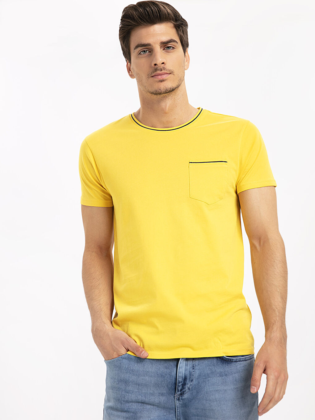 Orta Sarı Tişört-1