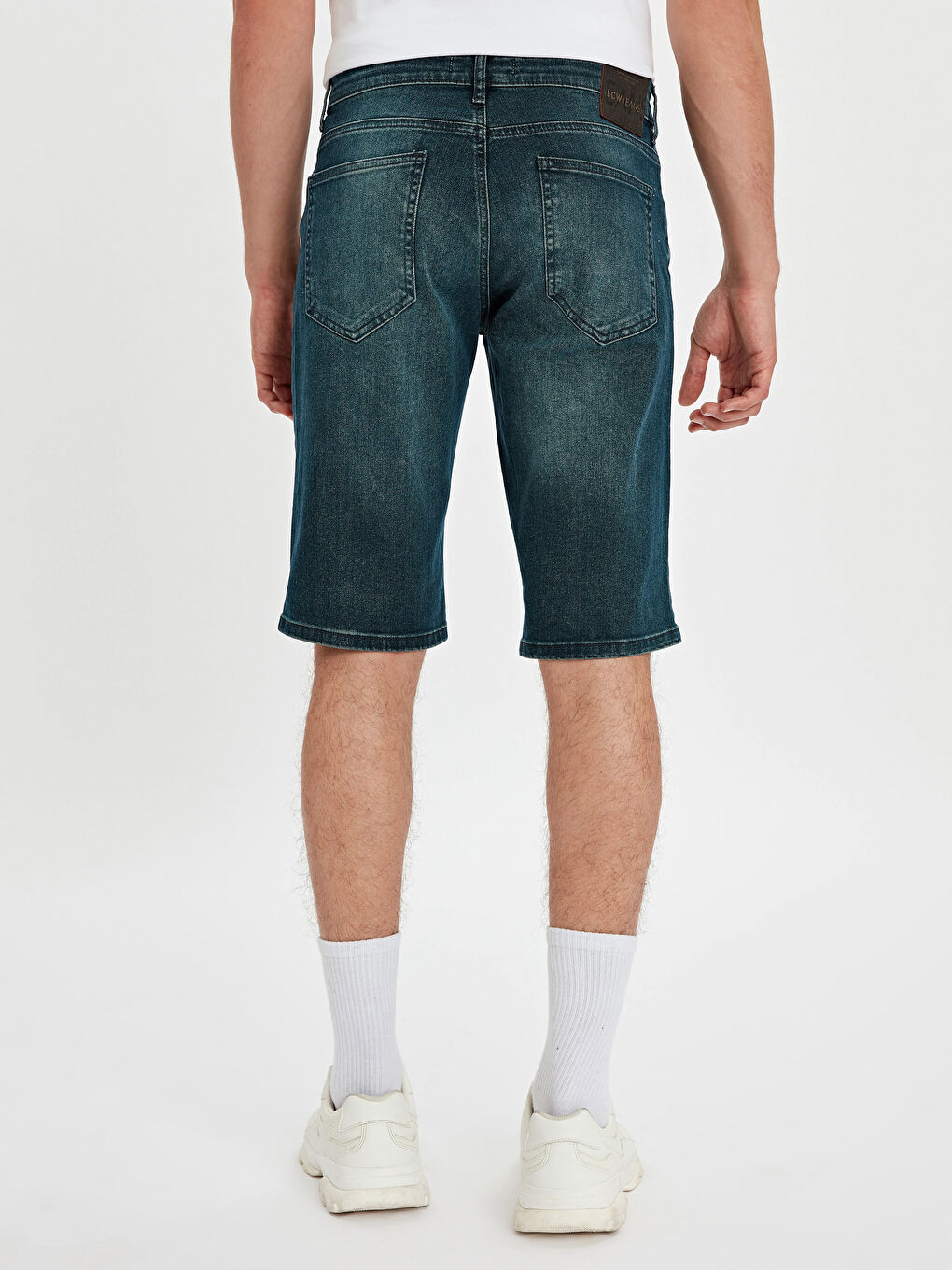 Man GREEN Denim Shorts-2