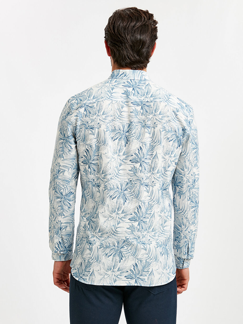 Extra Slim Fit Patterned Shirt Father and Son Matching-3