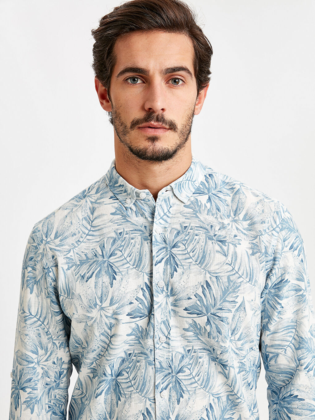 Extra Slim Fit Patterned Shirt Father and Son Matching-5