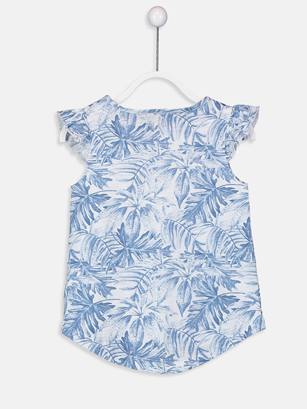 Girl's Figured Cotton T-Shirt-1