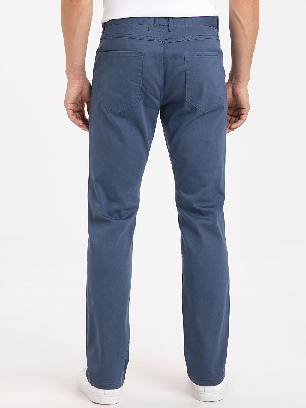 Standard Fit Twill Men's Trousers-2