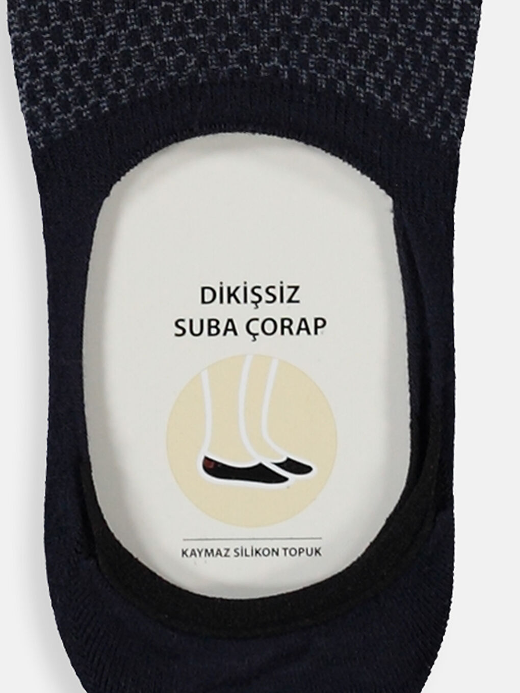 Karışık Renk İpliği Boyalı Babet Çorap-4