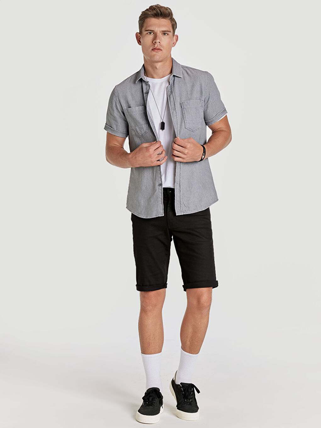 Muška teksas košulja-2