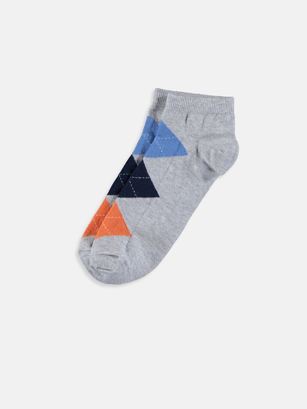 Karışık Renk İpliği Boyalı Patik Çorap-2