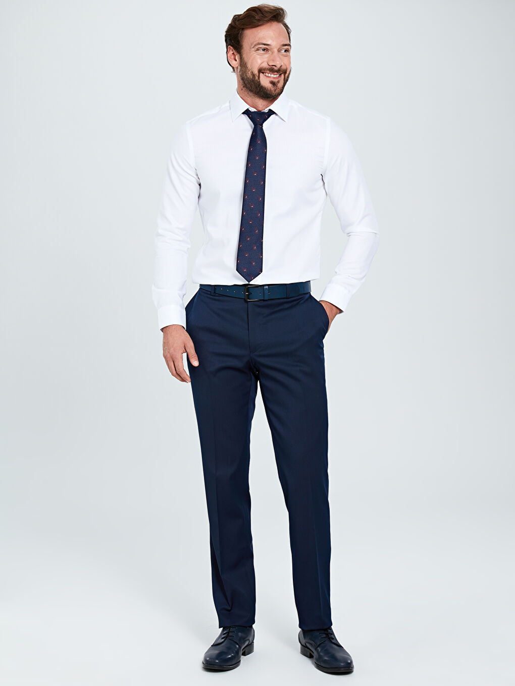 Lacivert Gabardin Erkek Pantolon-1