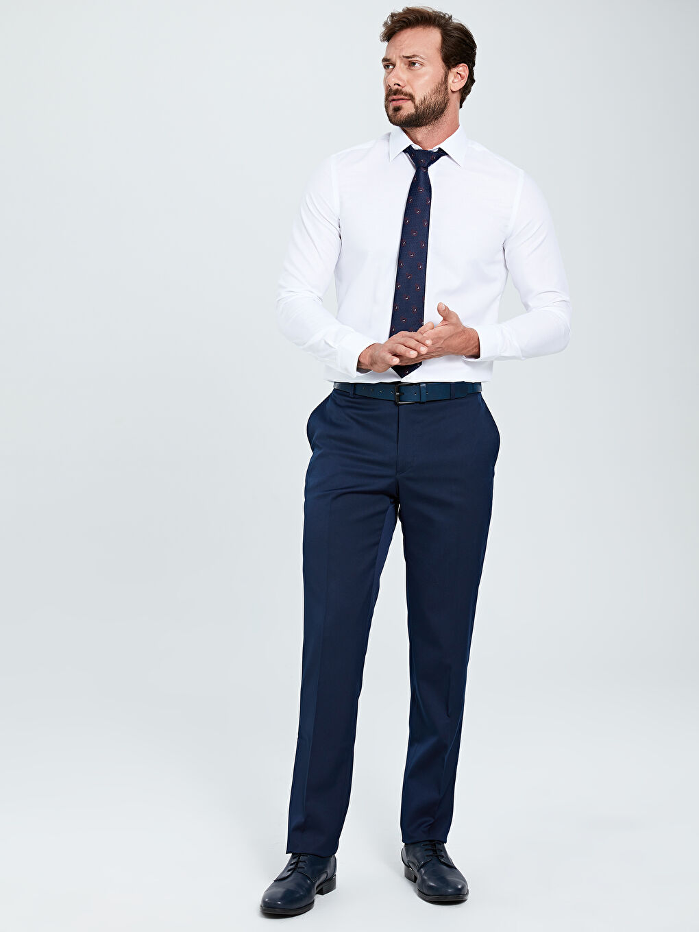 Lacivert Gabardin Erkek Pantolon-2