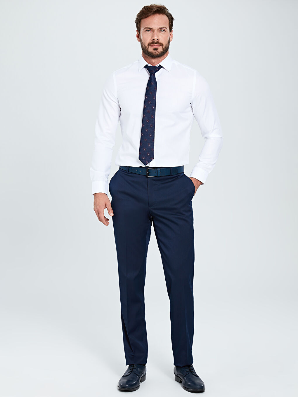 Lacivert Gabardin Erkek Pantolon-3