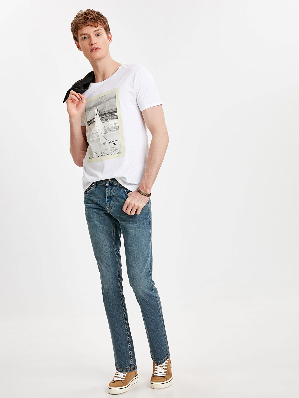 Футболка для чоловіків з круглим вирізом горловини з джерсі-3