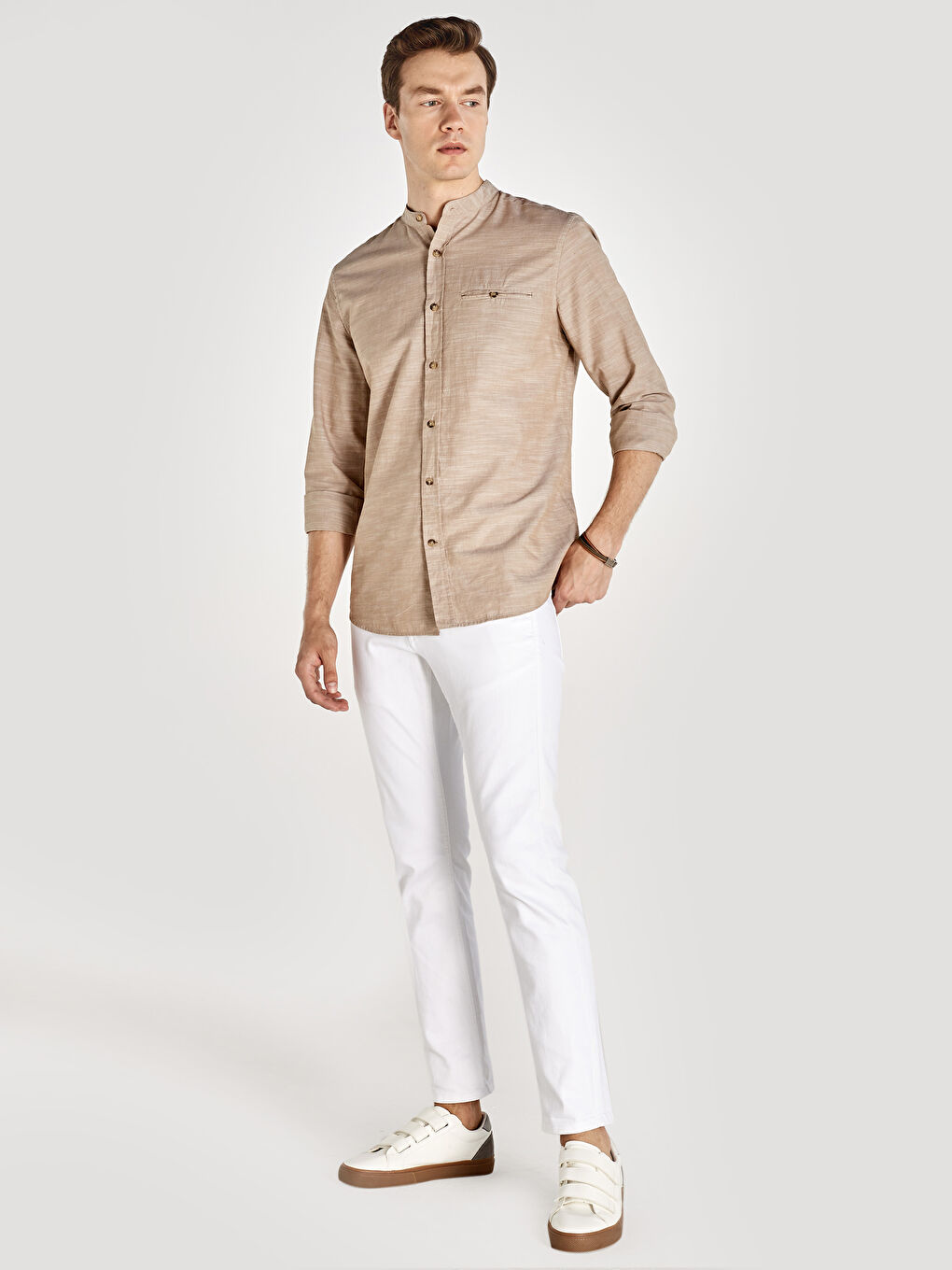 Chemise BEIGE Homme-2